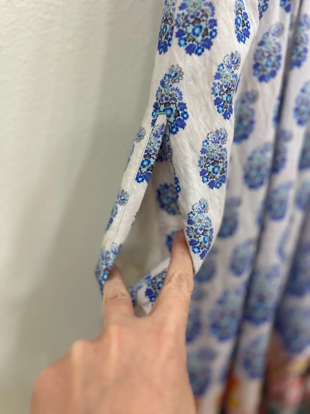 Anthropologie SM smocked waist maxi dress floral boho coastal vacation cottage - Picture 8 of 11